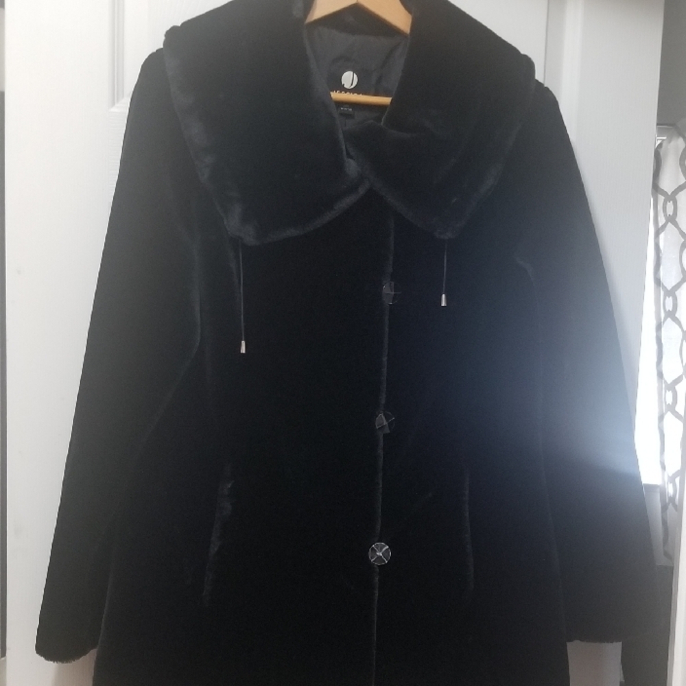Black Teddy Wool Coat